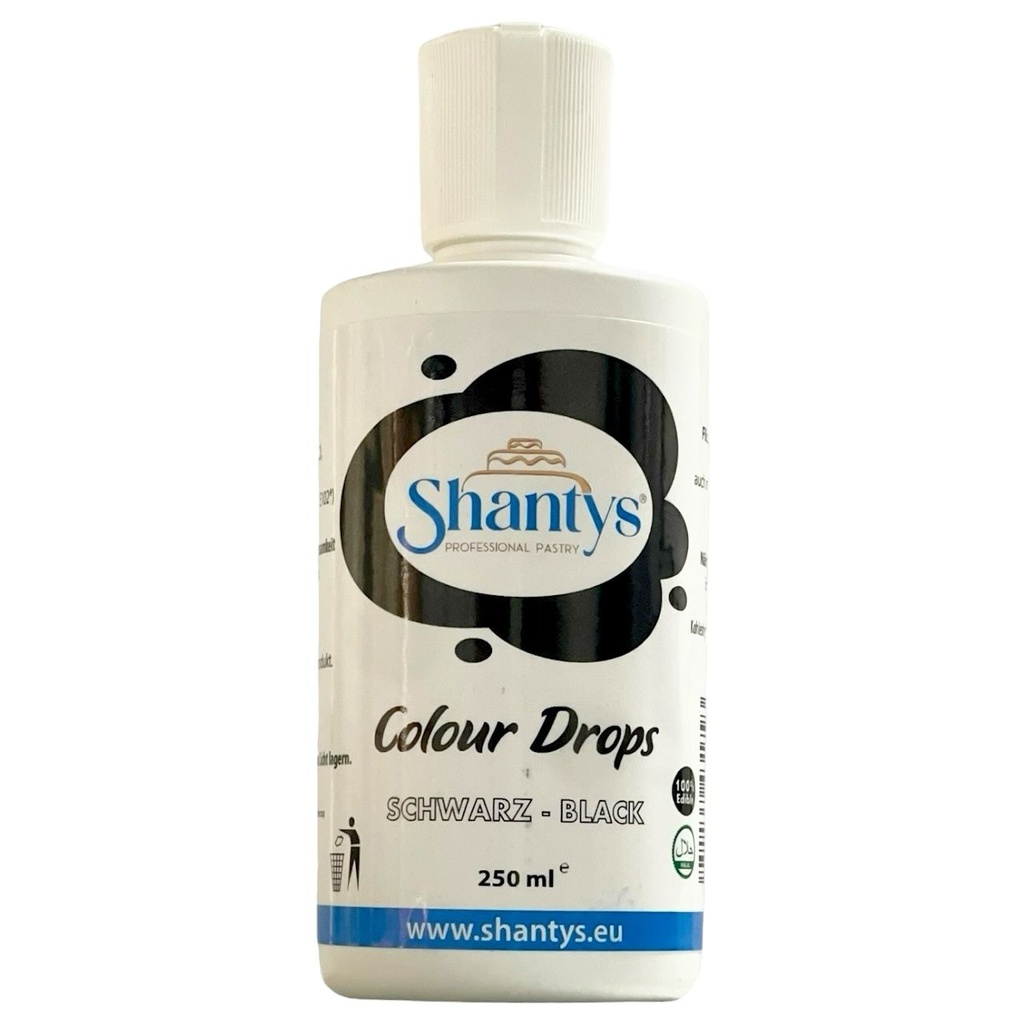 Colour Drops & Airbrush 250 ml - SCHWARZ - Shantys