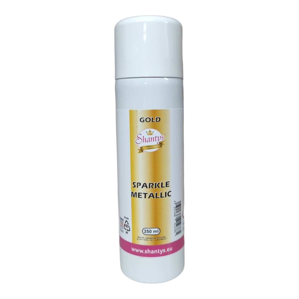 Farbspray Glitzer GOLD - 250 ml - (Shantys)