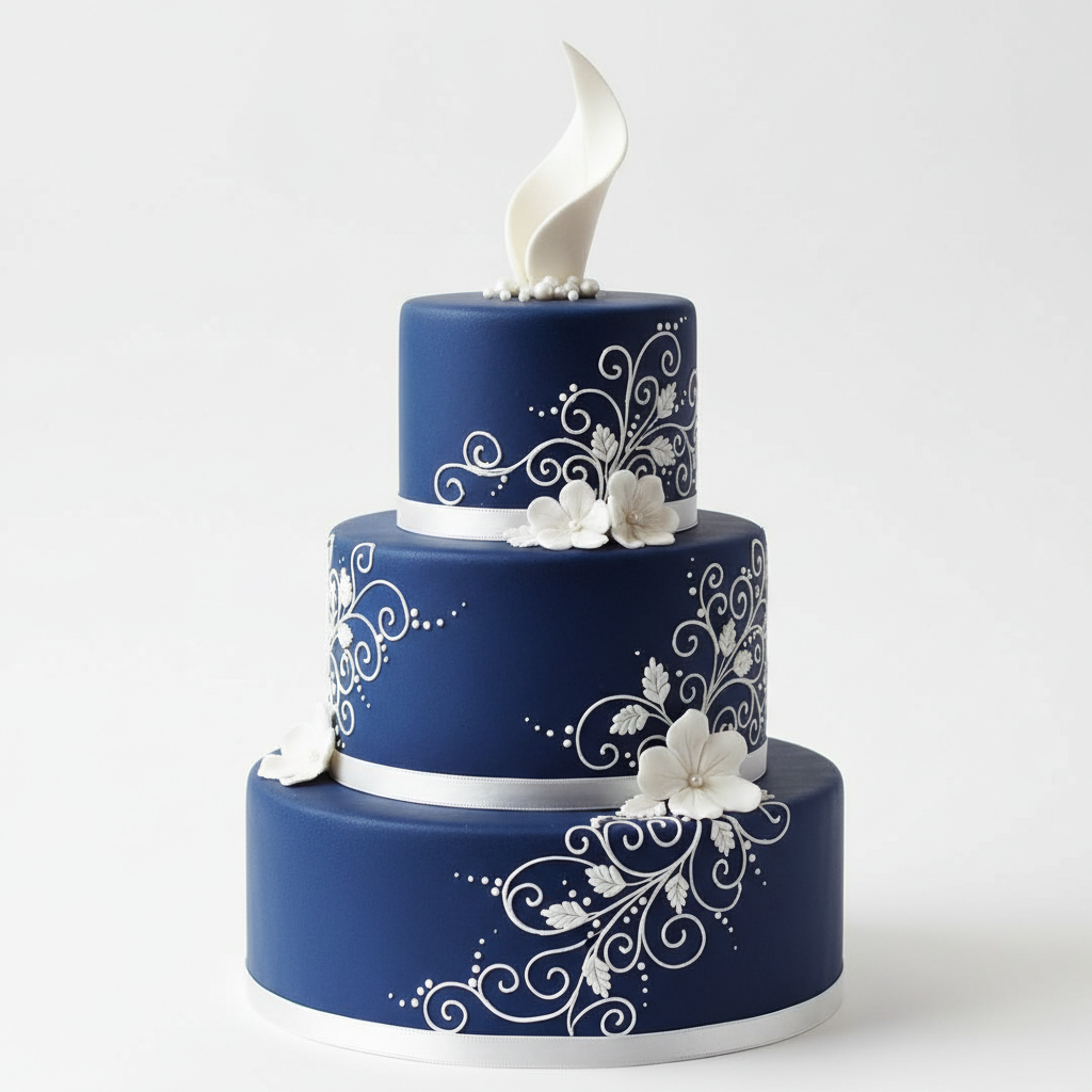 Fondant 1 Kg - DUNKELBLAU - Dr Paste