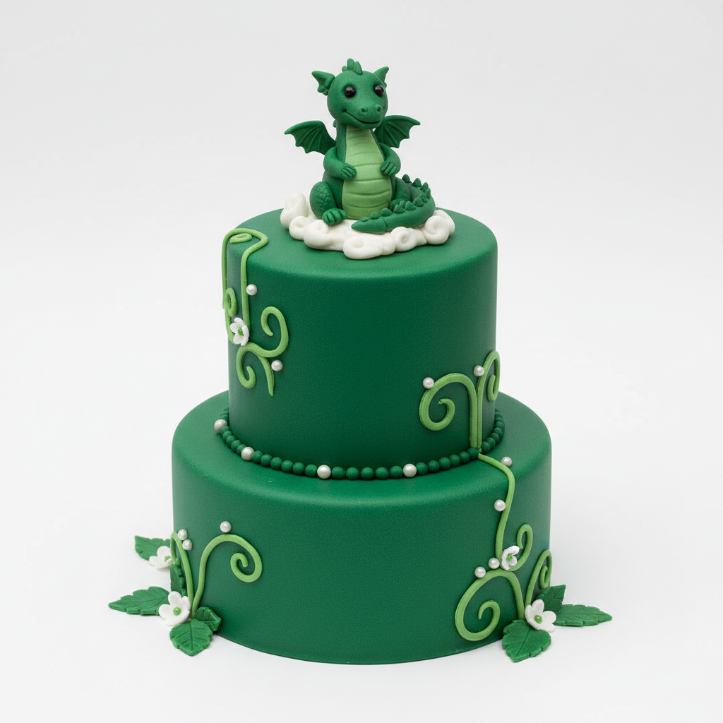[11522] Fondant 1 Kg - GRÜN - Dr Paste