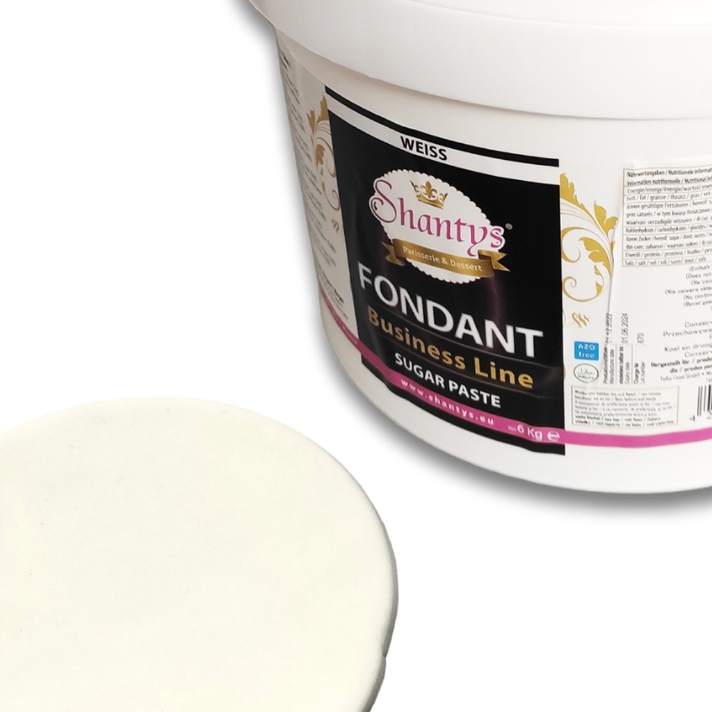Shantys Fondant Business Line  - WEISS - 6 Kg