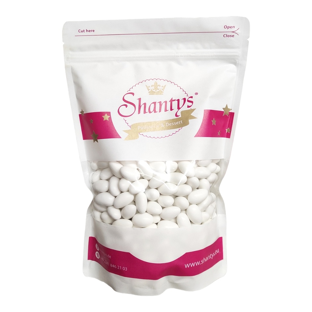 Mandel Dragee - WEISS - 1 Kg - Shantys