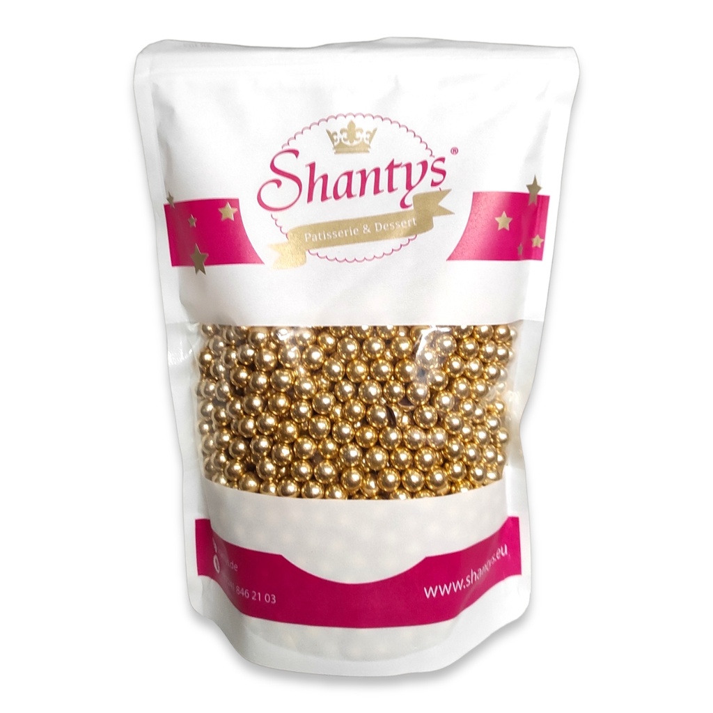 Schokoperle - 10 mm - GOLD glänzend - 1 Kg -  Shantys