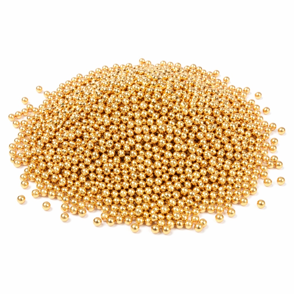 Zuckerperle 5 mm - GOLD glänzend - 4 Kg -  Shantys
