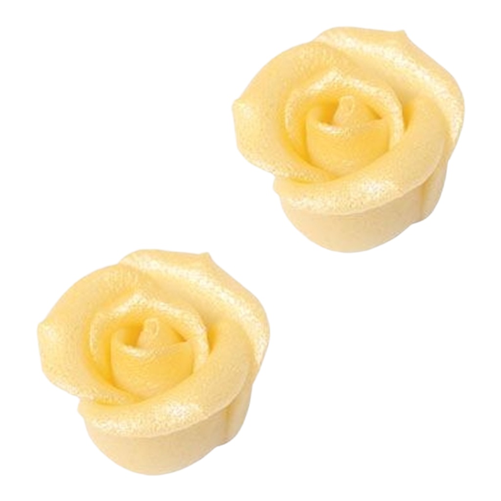 Marzipanrose WEISS - 48 Stück