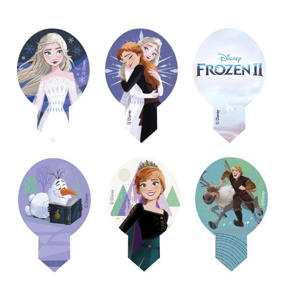 [14263] 20 x Wafer Topper - FROZEN 2 - 6,5 x 4 cm - Dekora