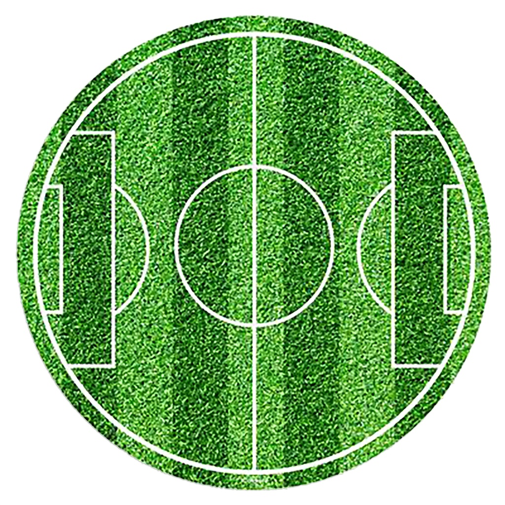 Tortenaufleger rund - Fußball - 20 cm - Dekora