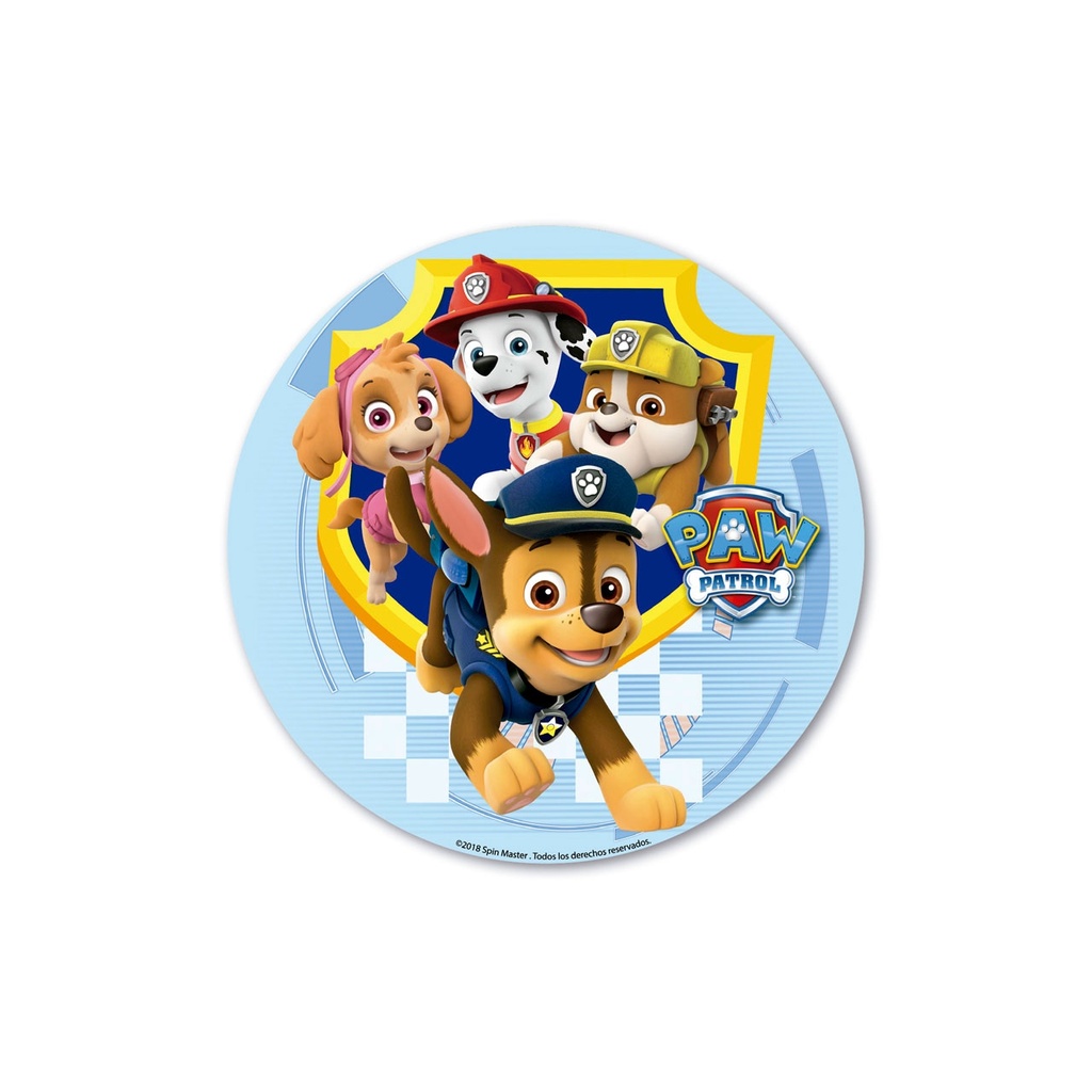 Tortenaufleger rund - Paw Patrol - 20 cm - Dekora