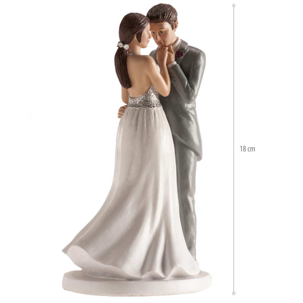 [14401] Brautpaar - Vienna / Wien - Hochzeit Figur - 18 cm (Cake Topper) - Dekora
