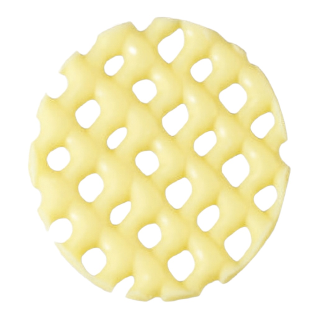 [16438] Choco Deco - Netz rund - Weiss - 160 Stück (50 x 50 mm) - Shantys