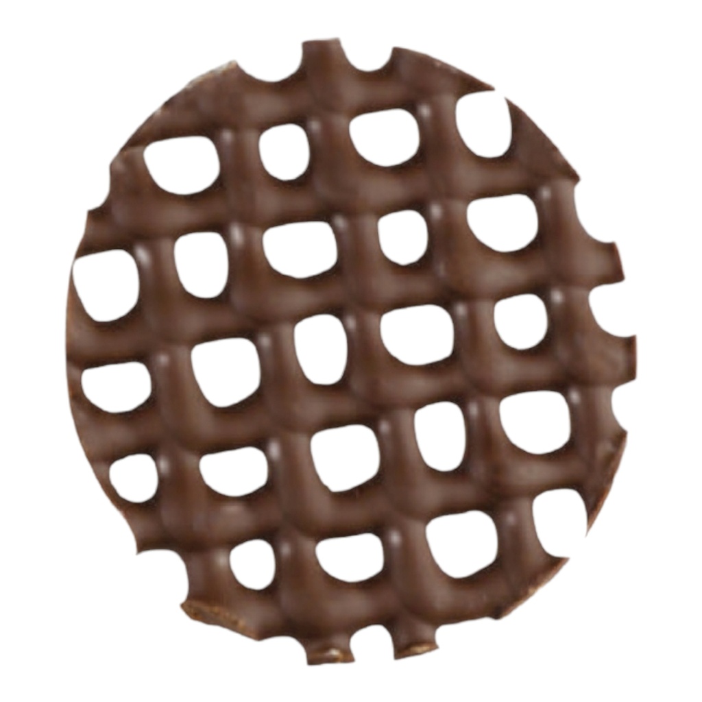 Choco Deco - Netz rund - Zartbitter - 160 Stück (50 x 50 mm) - Shantys