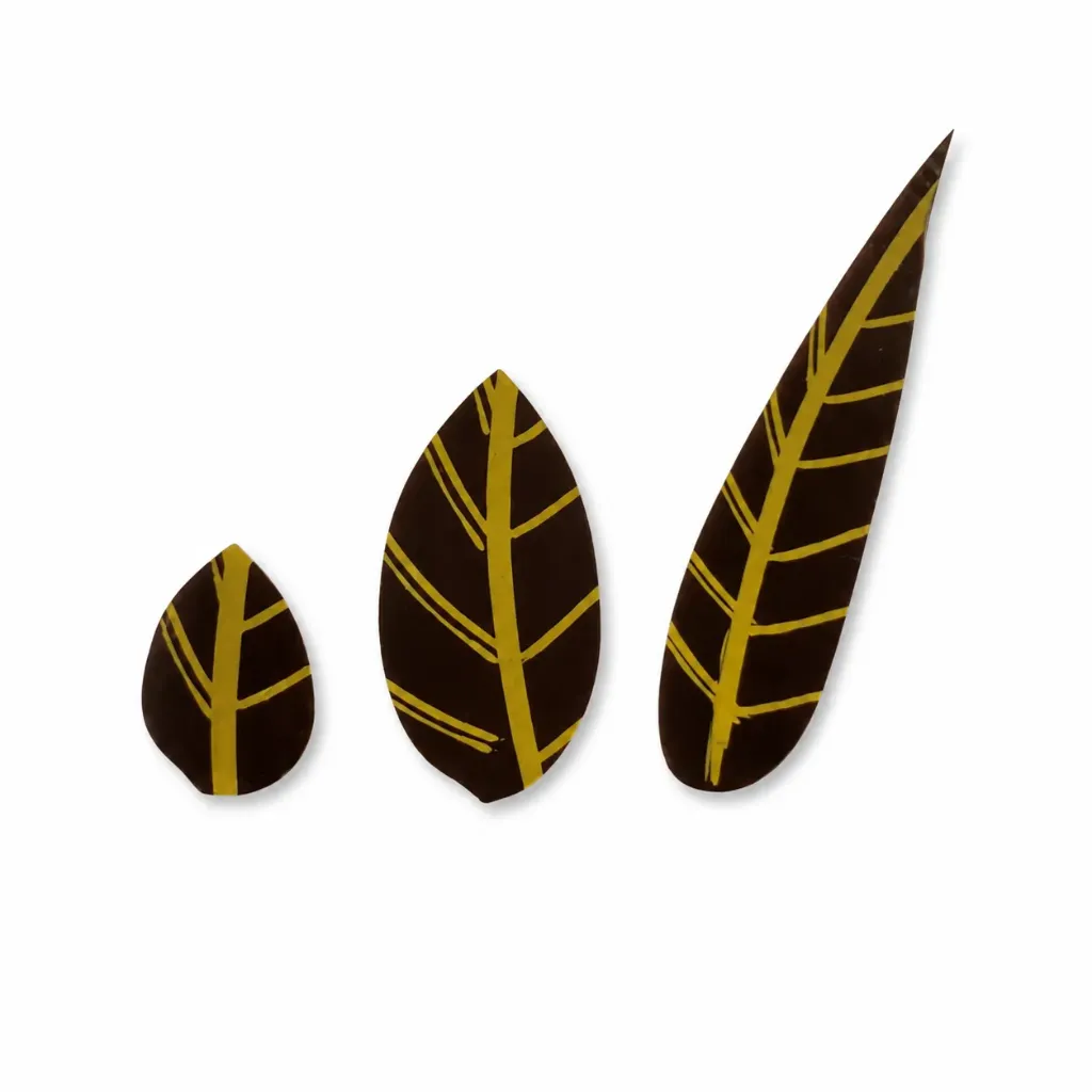 Choco Deco - Blatt Set Dunkel - 108 Stück - Shantys