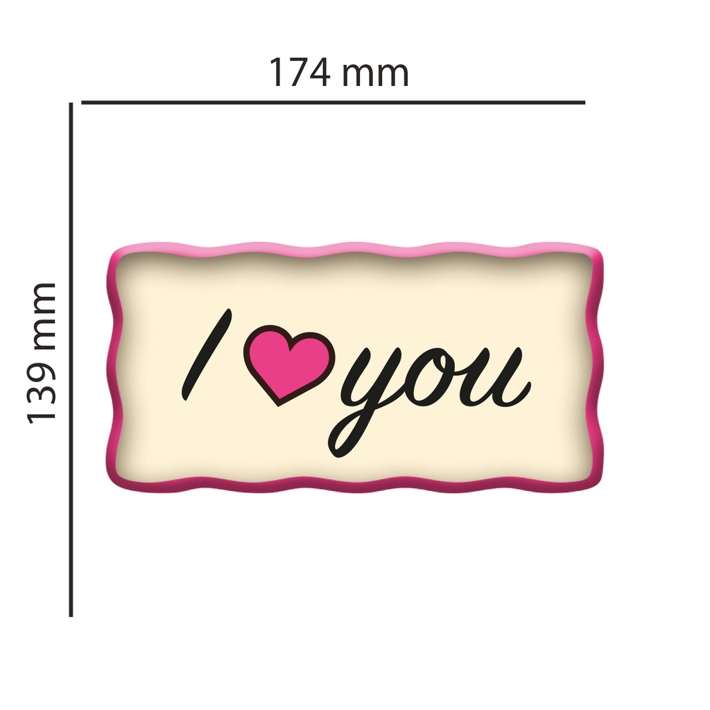 Choco Deco ECO - 288x ILoveYou  weisspink  Shantys
