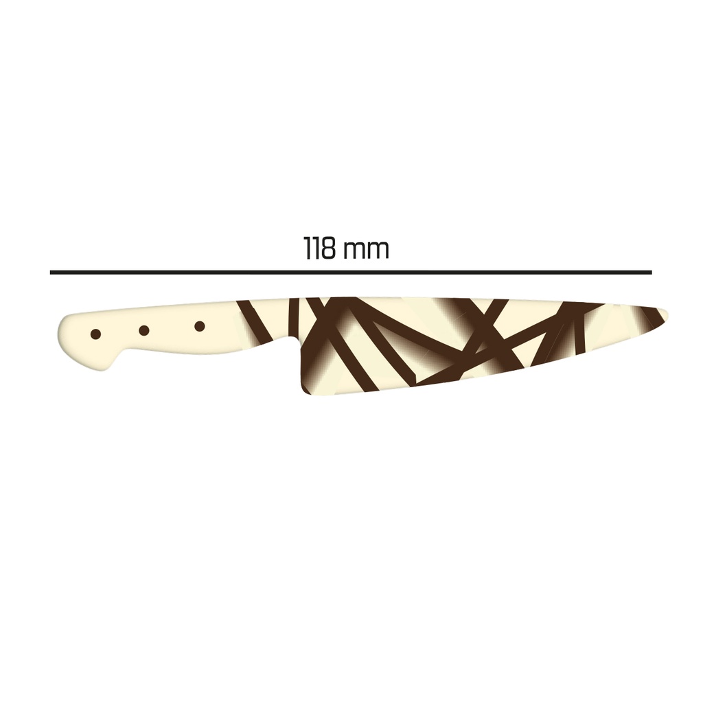 Choco Deco ECO - 192x Messer - weissbraun  Shantys