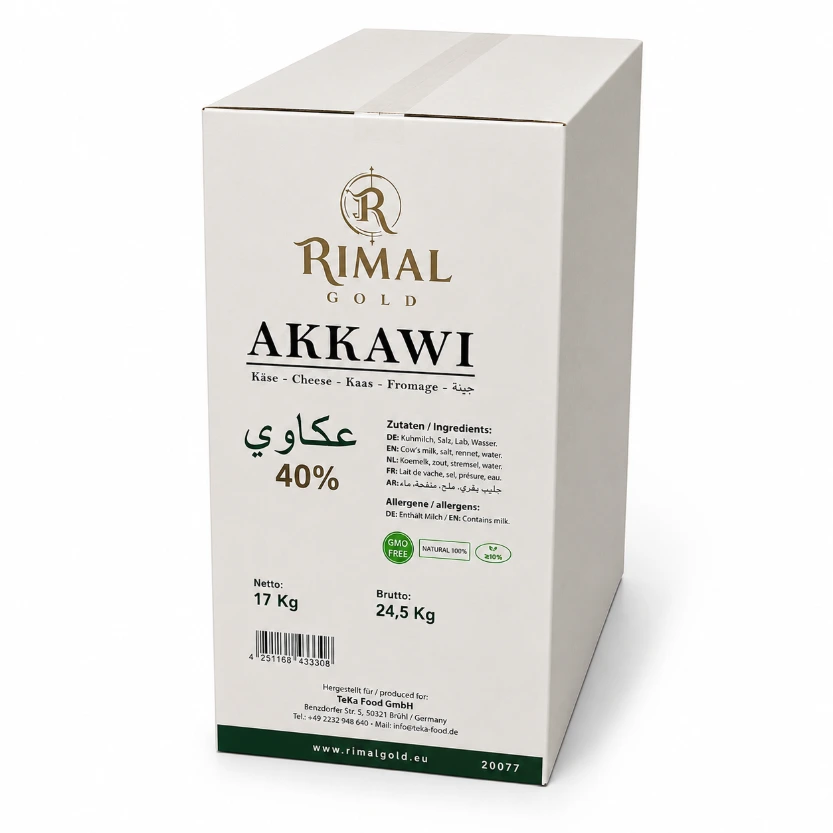 Akkawi - Spezialkäse - 17 Kg Netto - RIMAL GOLD