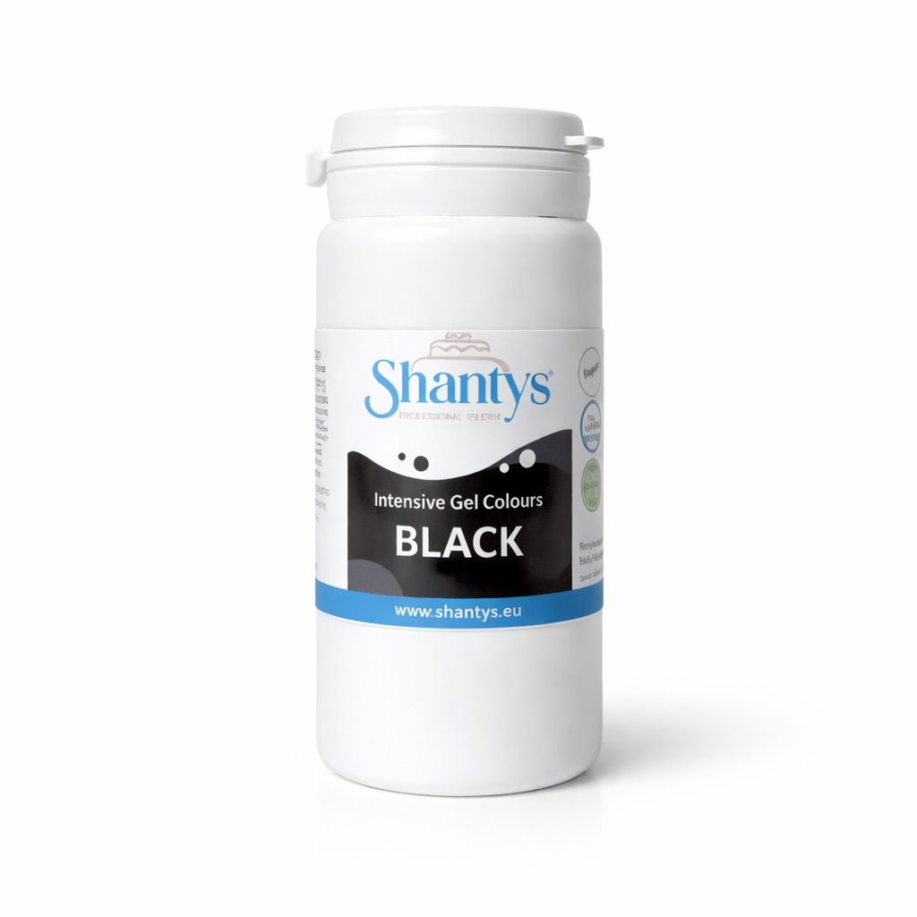 Intensive SCHWARZ - 100 g - Gelfarbe - Shantys