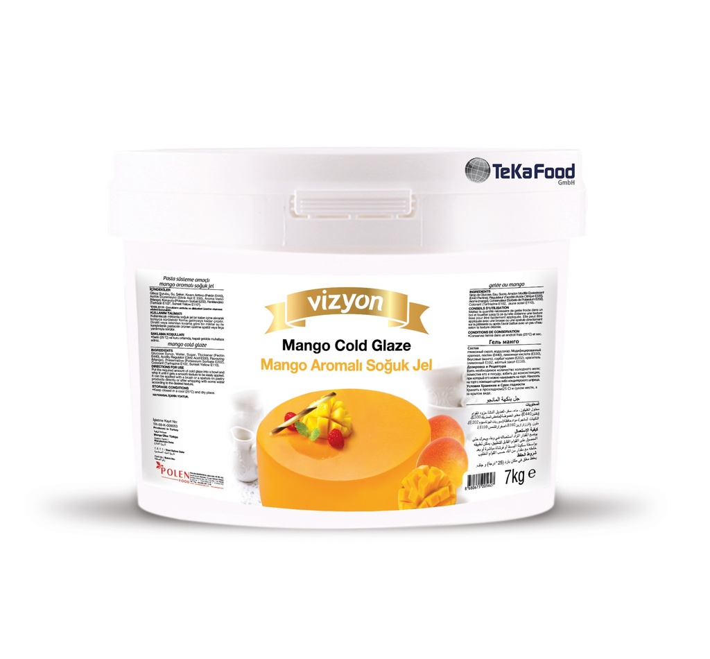 [53007] Kaltglasur - MANGO - 7 Kg   (ViZYON)