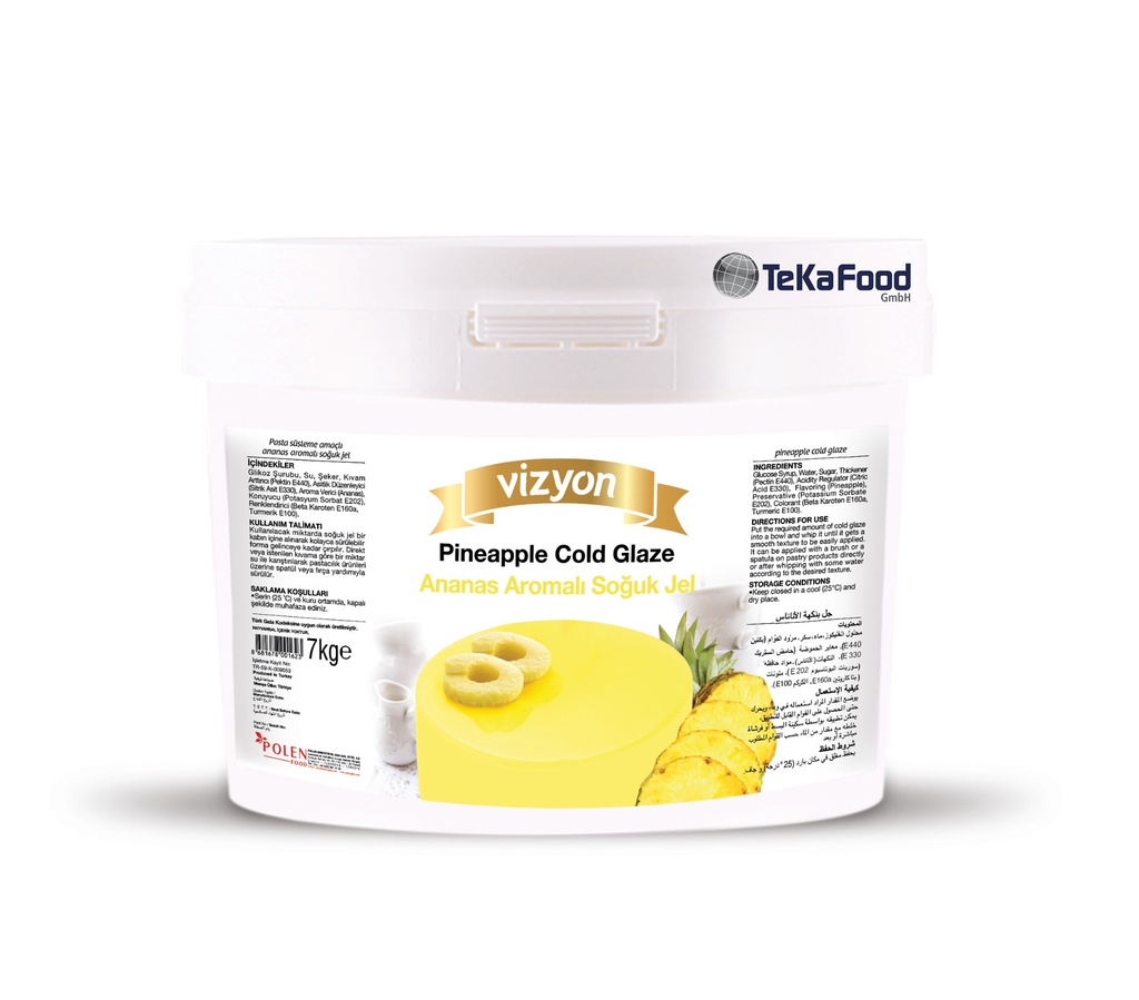 [53008] Kaltglasur - ANANAS - 7 Kg   (ViZYON)