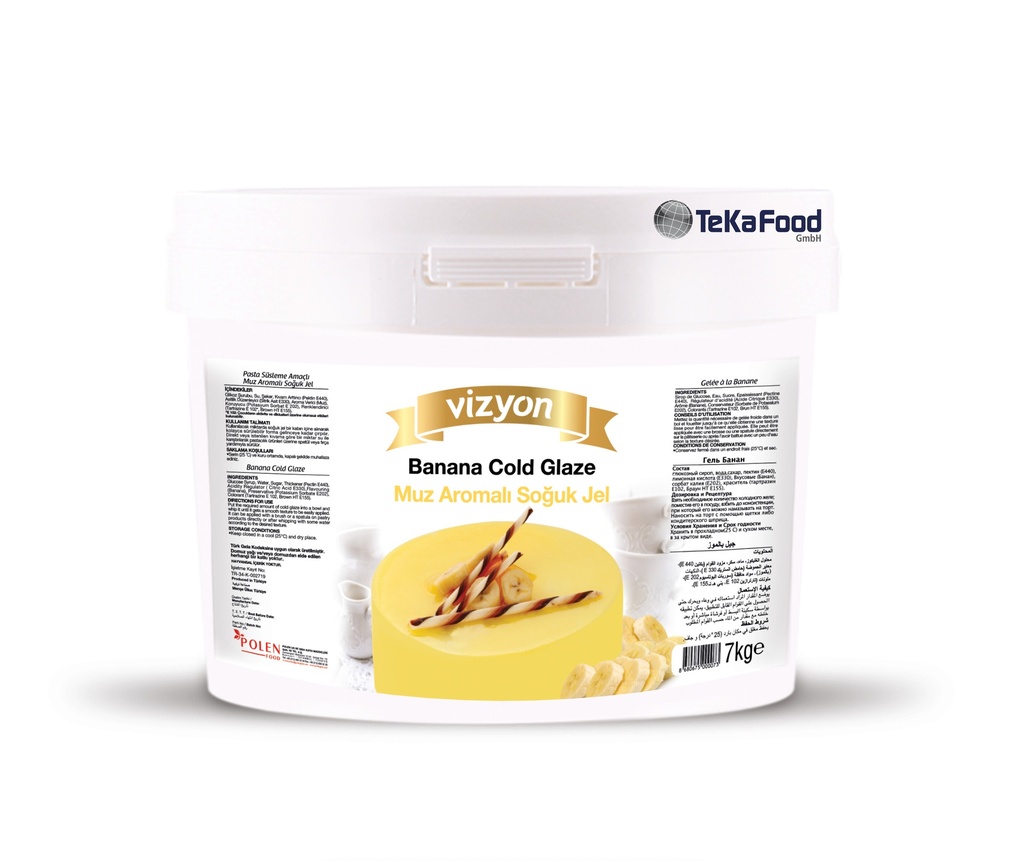 [53009] Kaltglasur - BANANE - 7 Kg   (ViZYON)