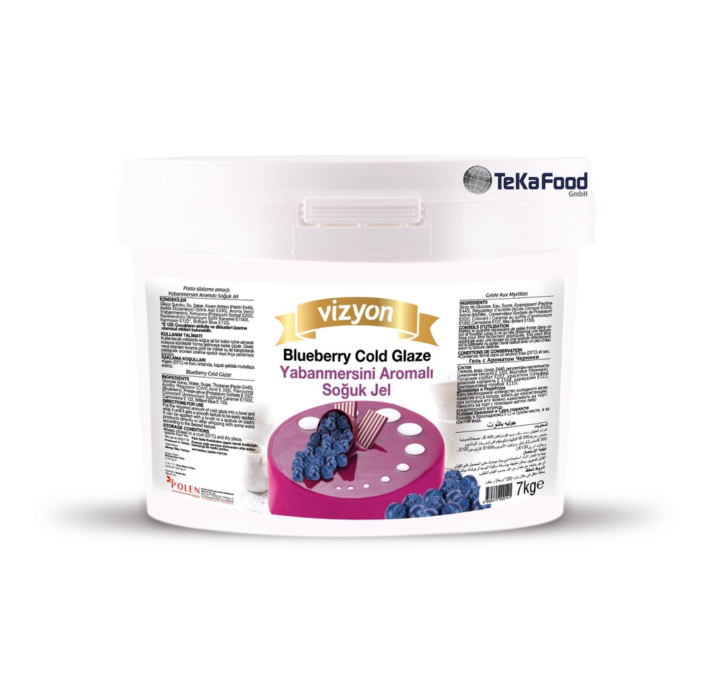 Kaltglasur - BLAUBEERE - 7 Kg   (ViZYON)