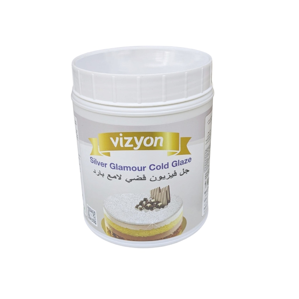 Glitzer Glasur - SILBER - 1 Kg   (ViZYON)