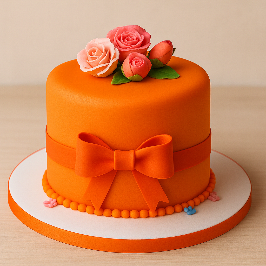 Fondant ORANGE - 1 Kg   (ViZYON)