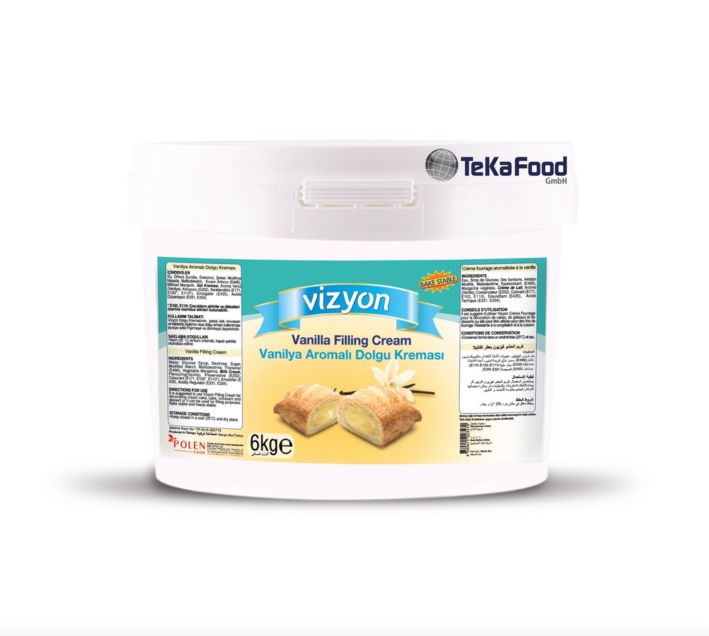 [53430] Cremefüllung VANILLE - 6 Kg   (ViZYON)