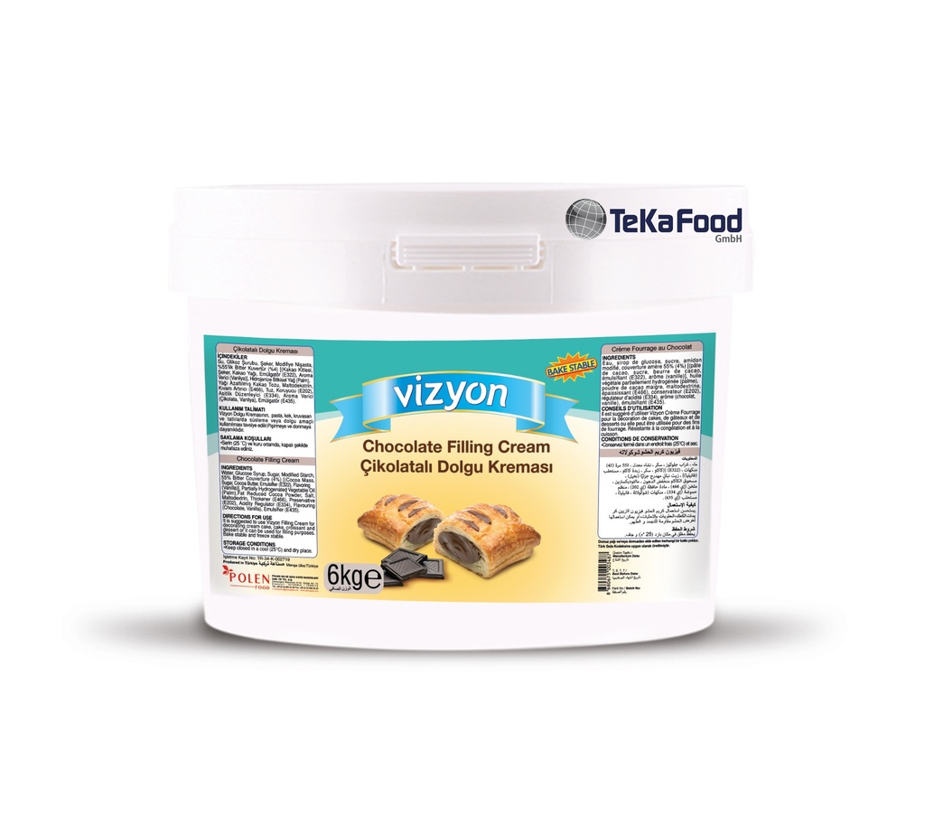 Cremefüllung KAKAO - 6 Kg   (ViZYON)