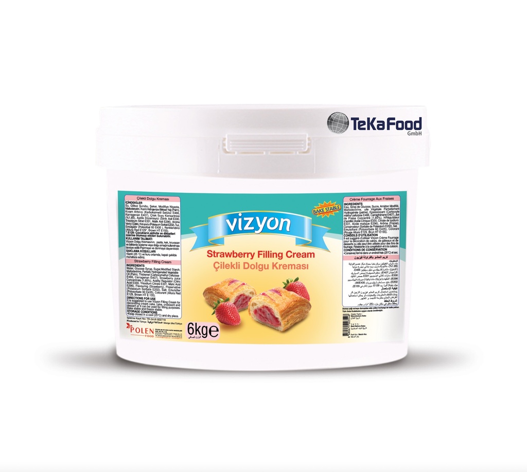 [53434] Cremefüllung ERDBEERE - 6 Kg   (ViZYON)