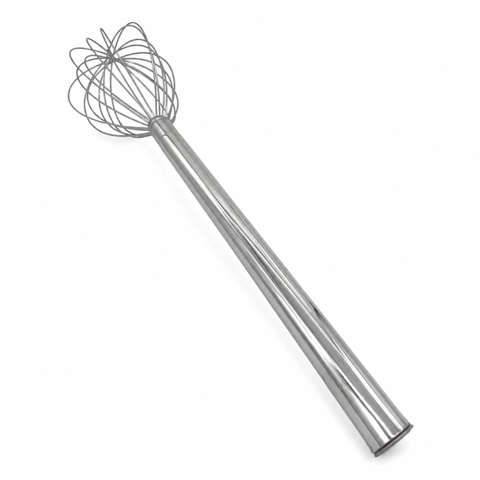 [55003] Kesselrührbesen / Schneebesen (verchromt) 41 cm