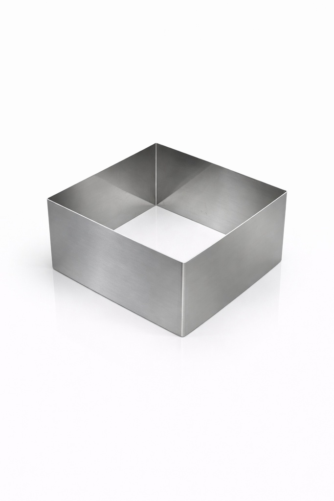Backform / Tortenring Quadrat 18x18 cm, Höhe 10 cm