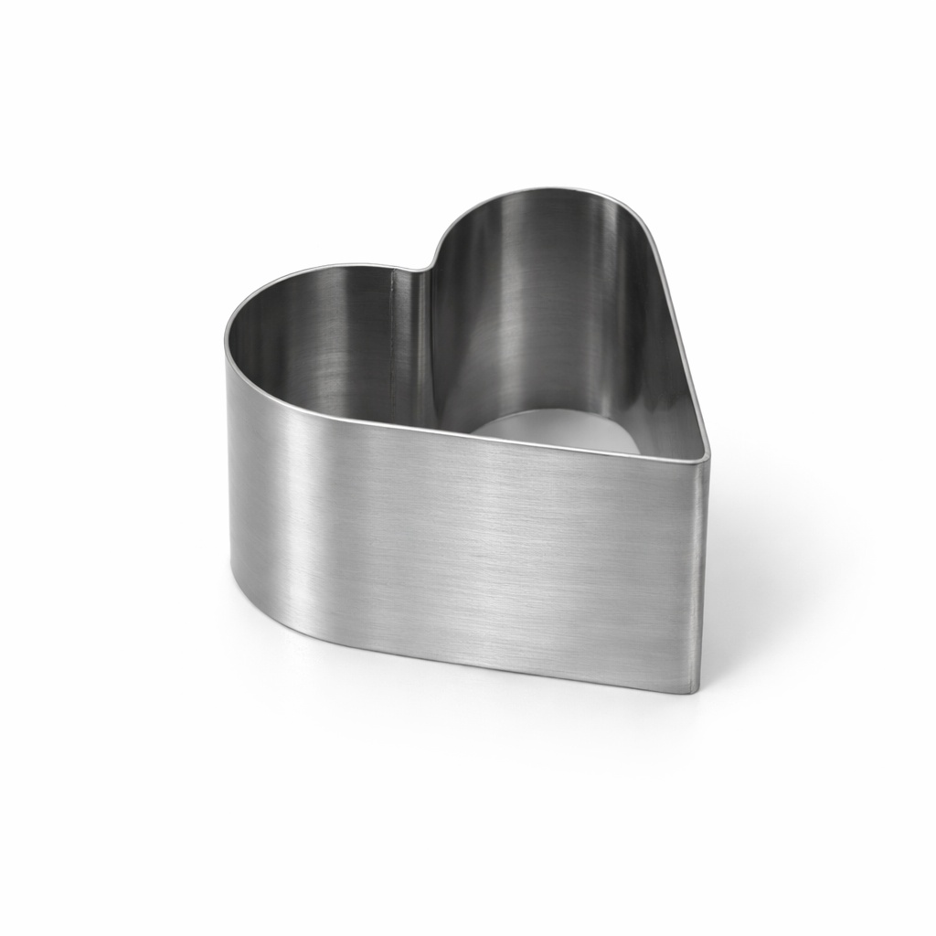 Backform / Tortenring Herz Ø 8 cm, Höhe 7 cm