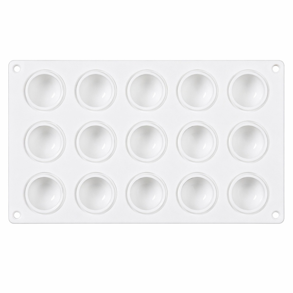 Silikonform Apfel 15er - (29,5 x 17 x 3,5 cm) (-40°-+260°C)