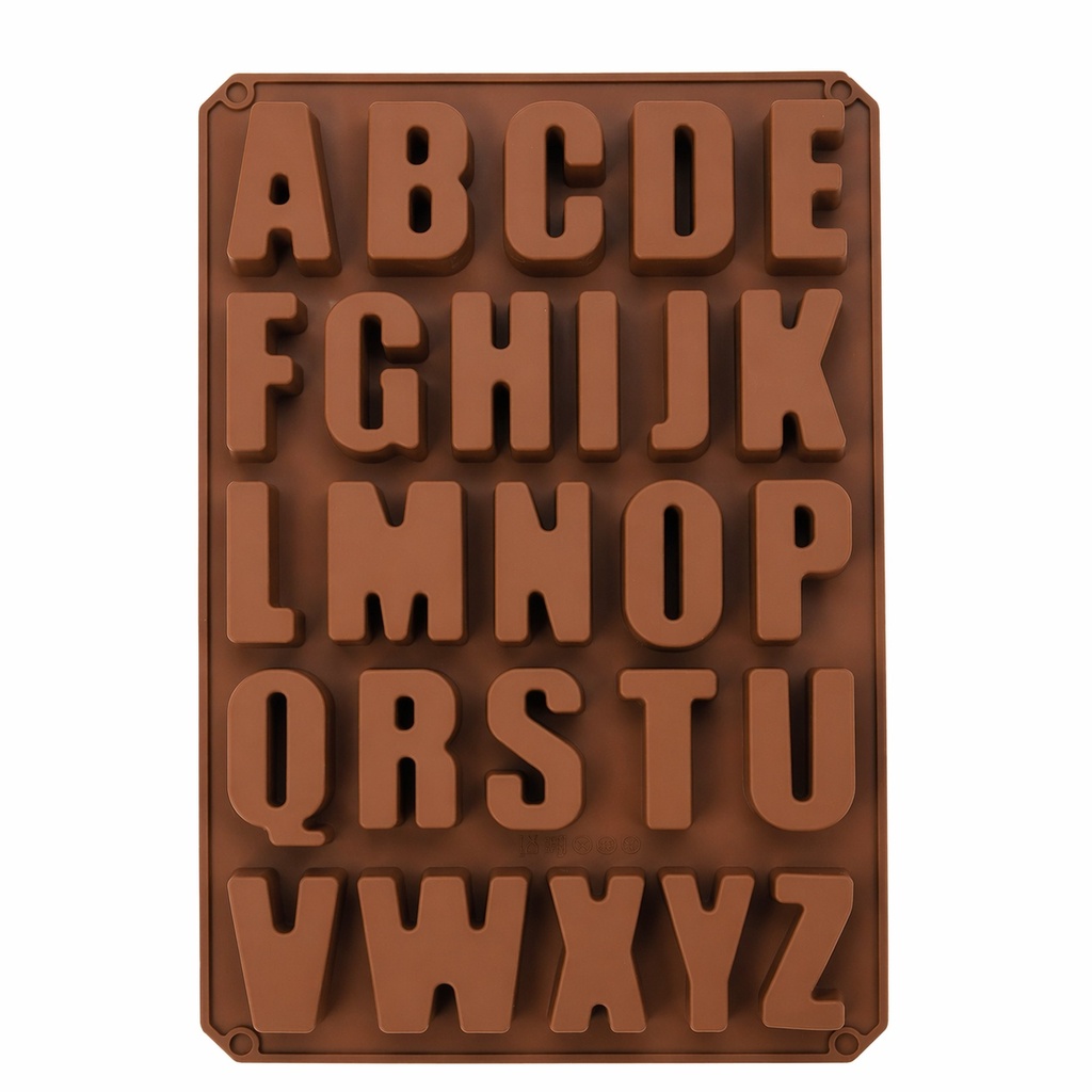 Silikonform Buchstaben - (33,8 x 22,3 x 2,4 cm) (-40°-+260°C)