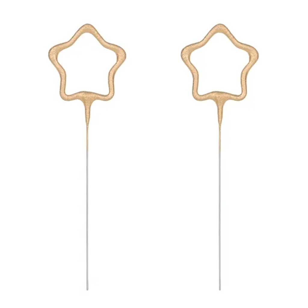 2 Wunderkerzen - Stern - Gold