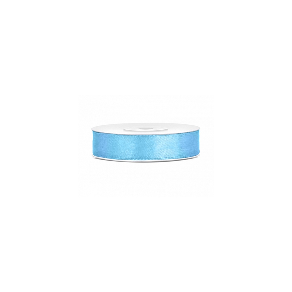 Ballonband - Satin - 25 m - 12mm - Hellblau