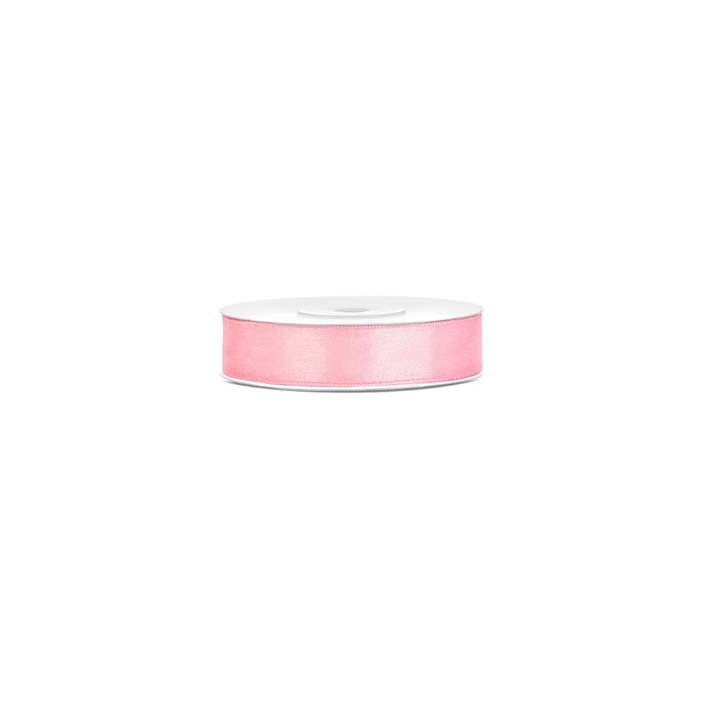 Ballonband - Satin - 25 m - 12mm - Rosa