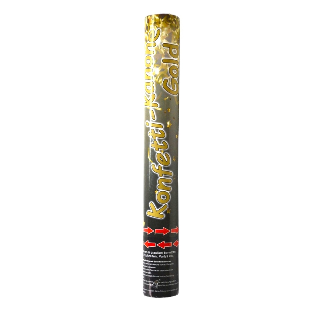Konfetti Kanone / Partypopper 40 cm - GOLD Metallic