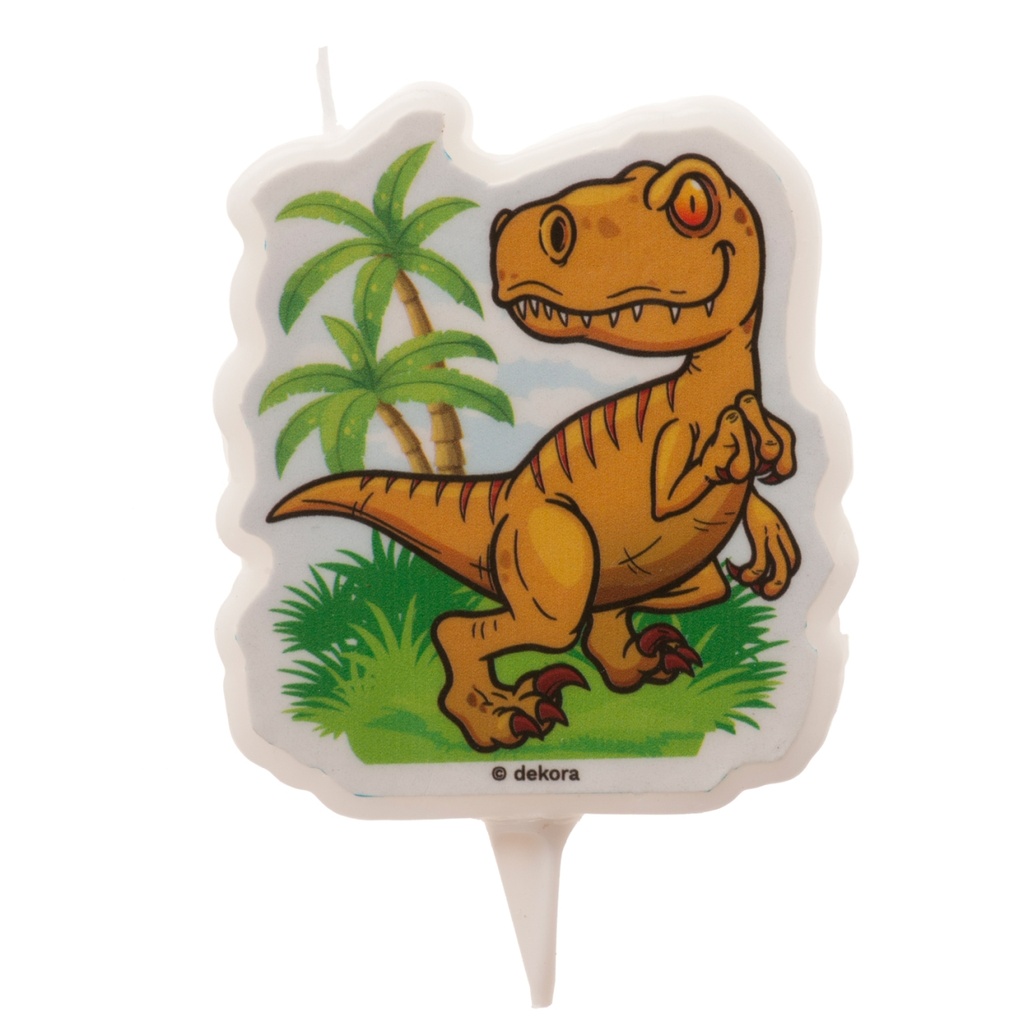 Lizenz Kuchenkerze - DINOSAURIER - 7,5 cm - Dekora