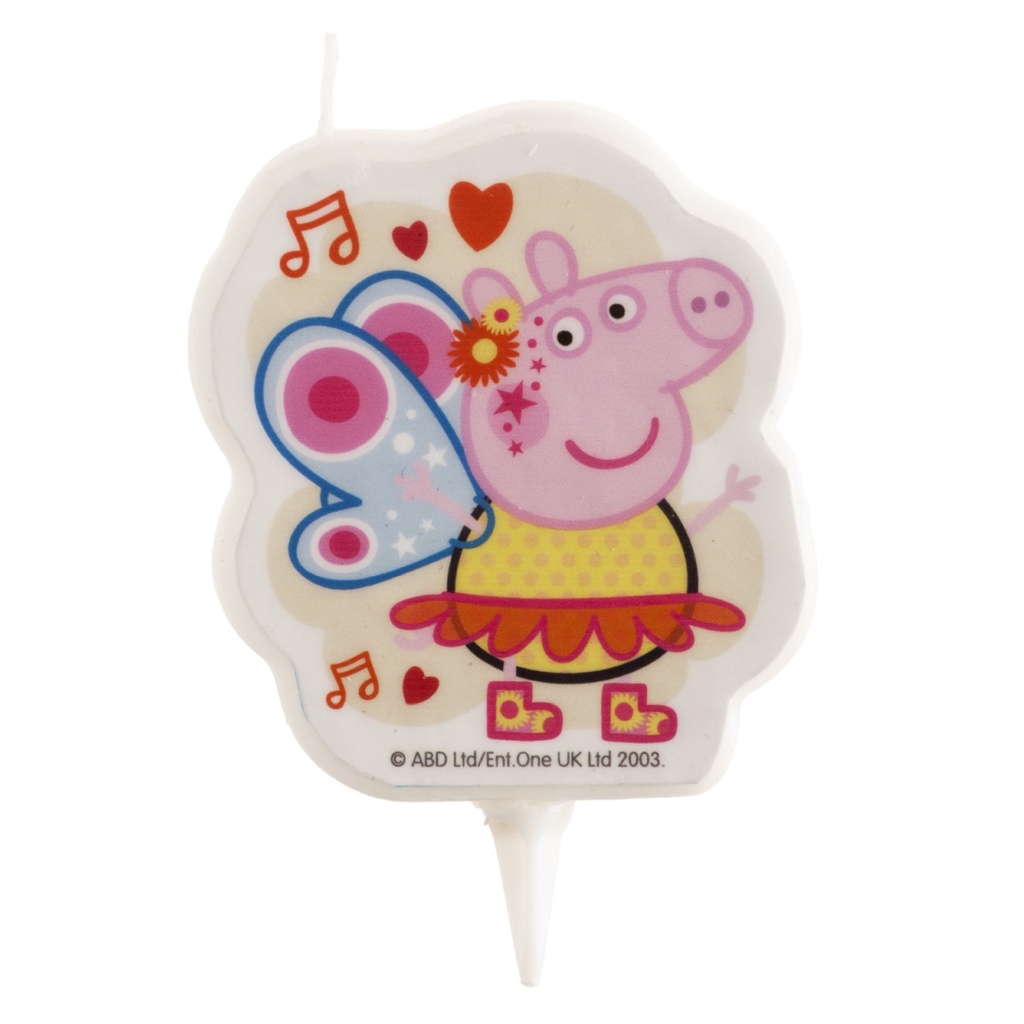 Lizenz Kuchenkerze - PEPPA PIG / Wutz - 7,5 cm - Dekora