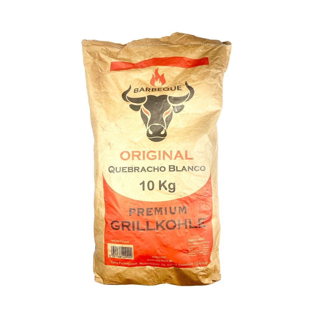 Quebracho Blanco Grillkohle (Holzkohle) - 10 Kg
