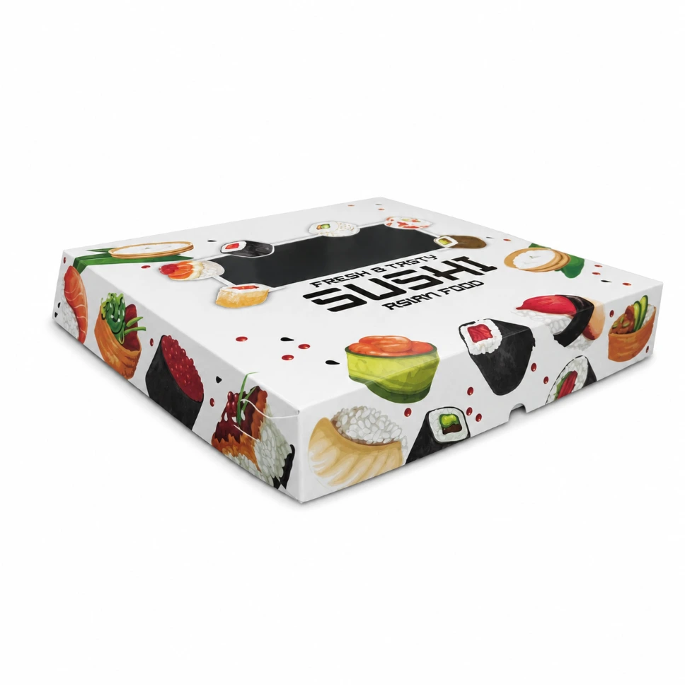 100 x Sushi Box - XL  (28 x 28 x 5 cm)
