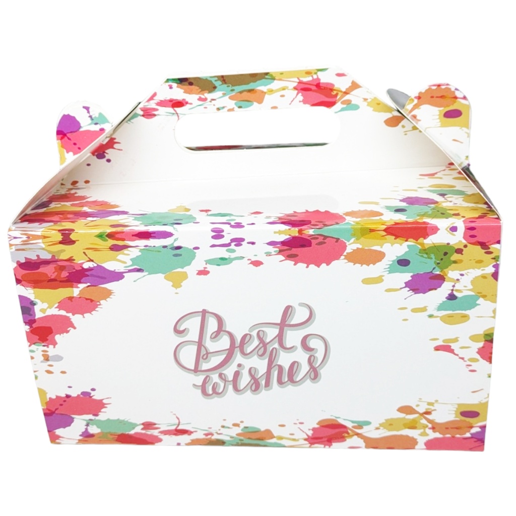 10 x Stückkuchenbox / Tortenbox mit Handgriff - 20 x 13 x 11 cm - Packmania