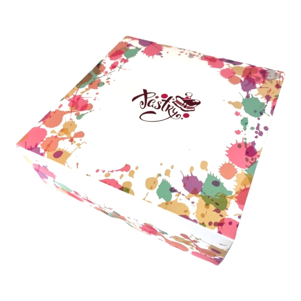 20 x Tortenbox - 25 x 25 x 11,5 cm - Pastry