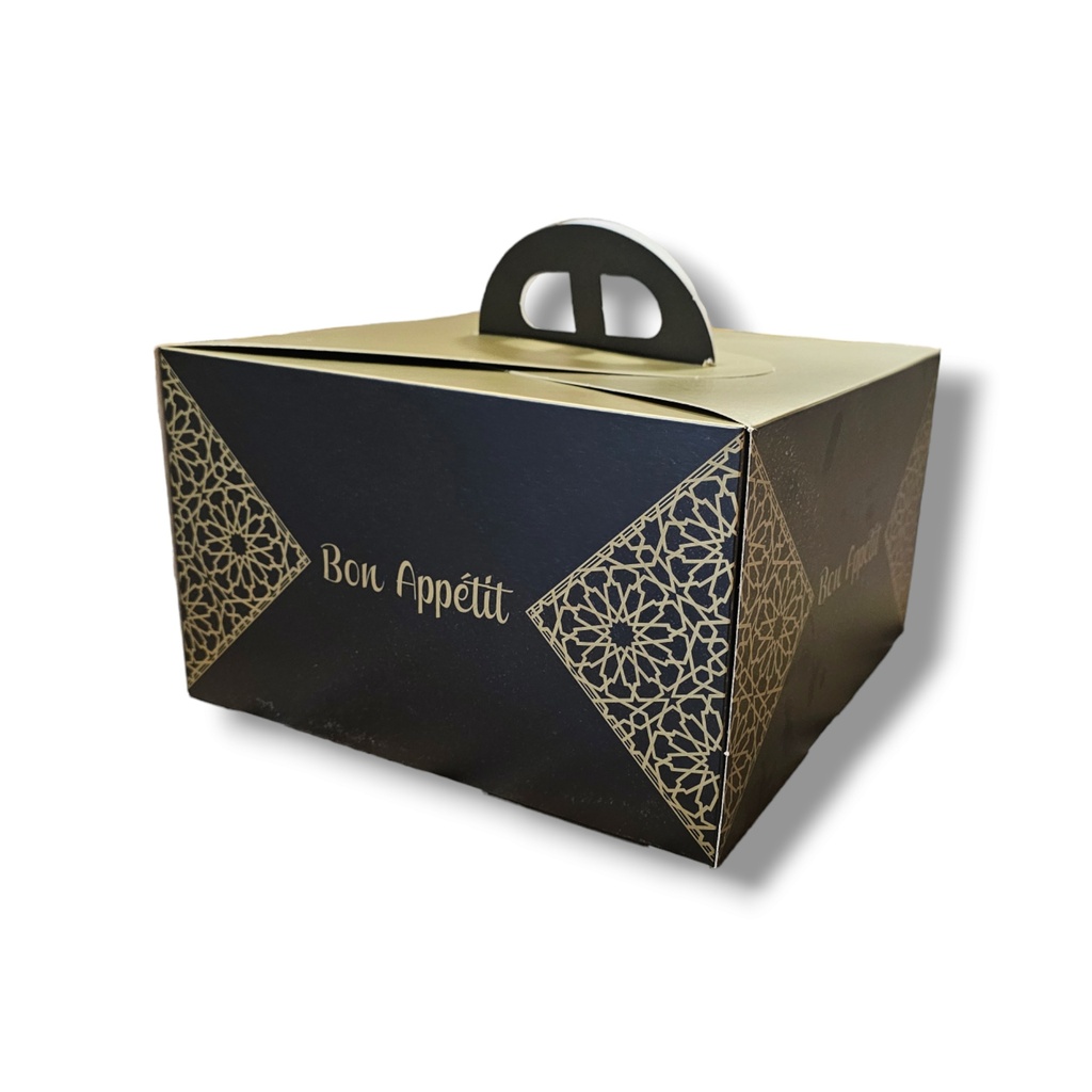10 x Tortenbox mit Griff - 20 x 20 x 15 cm (Bon Appetit)