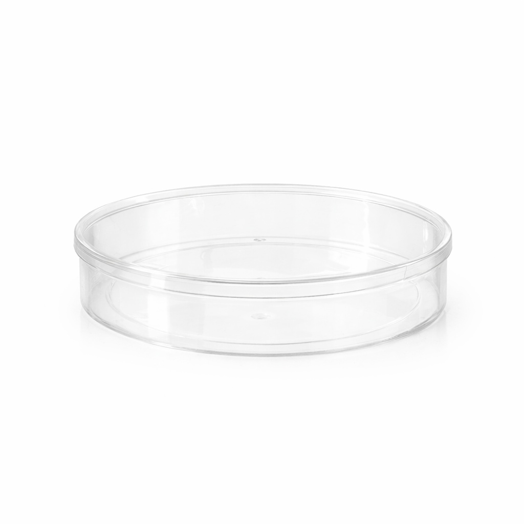 MAY 265 - Plastikbecher (80 Stück) - RUND LARGE - 1520 ml - 228x56mm - (Becher+Deckel)