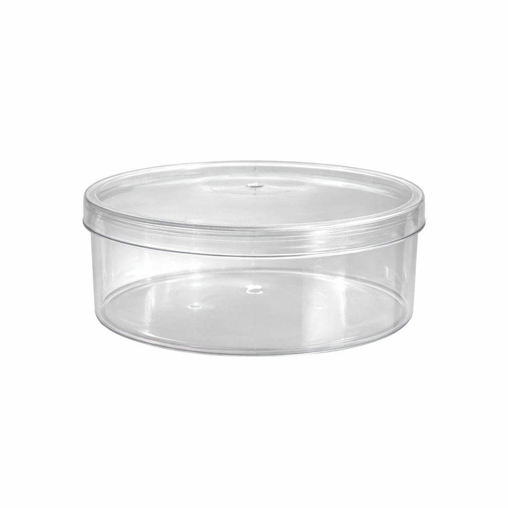 MAY 502 - Plastikbecher (160 Stück) - RUND SMALL - 800 ml - 160x55mm - (Becher+Deckel)
