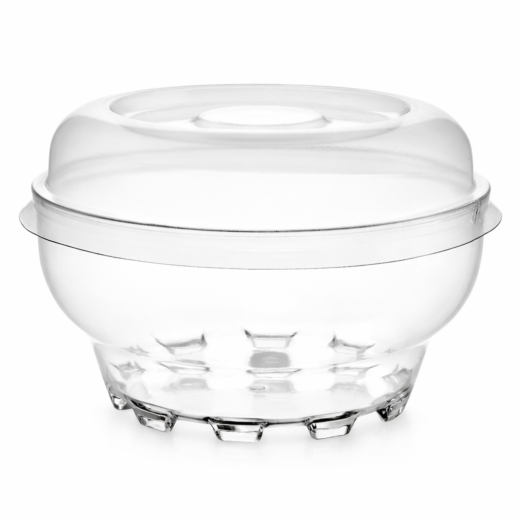 MAY 346 - Plastikbecher (500 Stück) - RUND - 300 ml - 105x85mm - (Becher+Deckel)