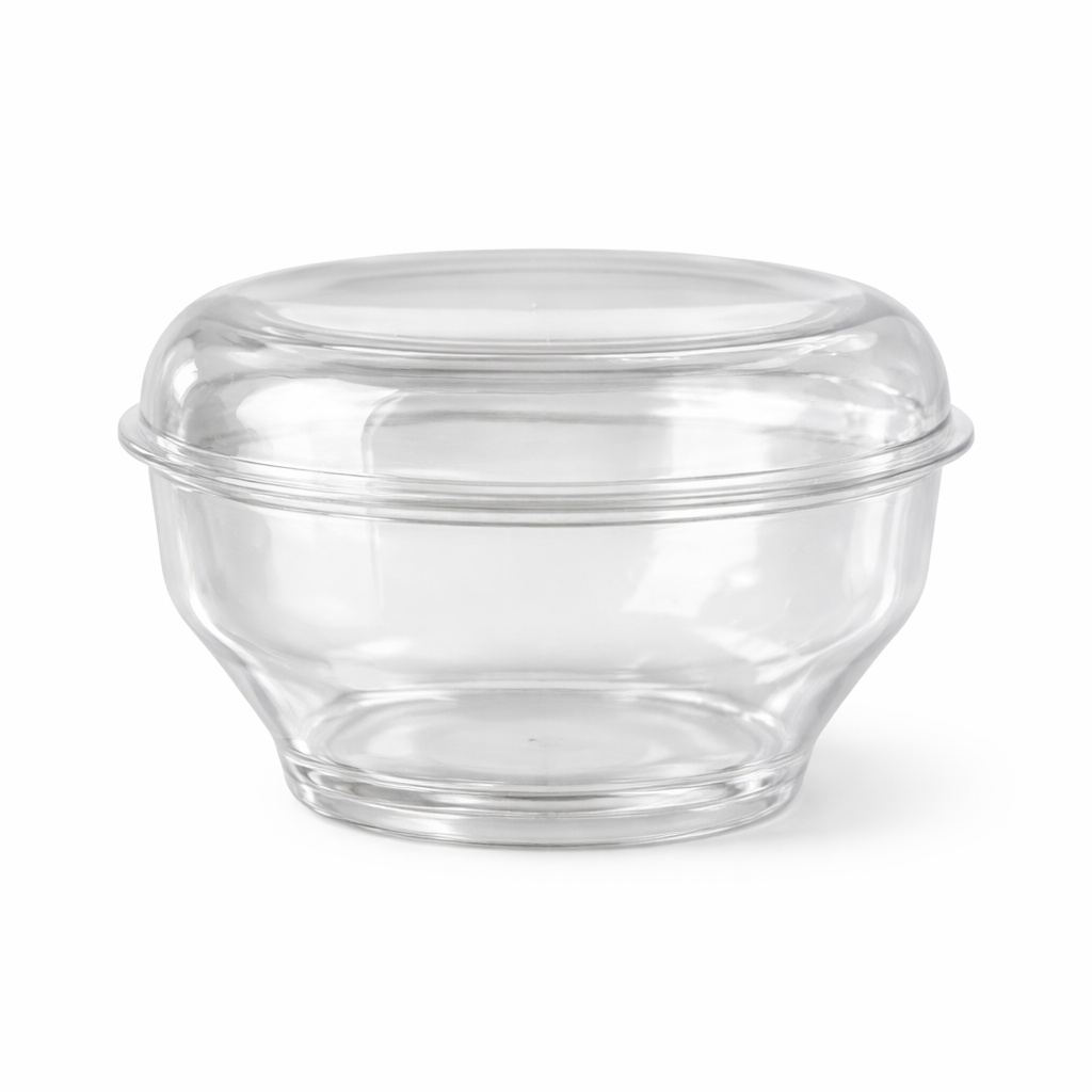 MAY 305 - Plastikbecher (450 Stück) - RUND - 220 ml - 100x70mm - (Becher+Deckel)