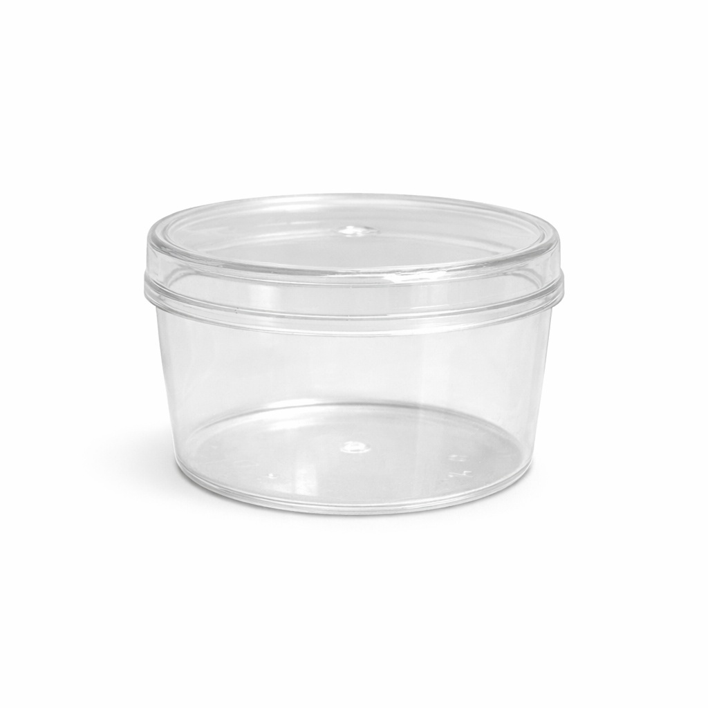 MAY 500 - Plastikbecher (400 Stück) - RUND - 250 ml - 104x50mm - (Becher+Deckel)